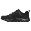 Skechers Track Knockhill Zapatillas De Piel Para Hombre En Negro.