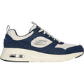 Skechers Skech-Air Court - Yatton Zapatillas De Cuero Para Hombre En Color Azul Marino/Natural