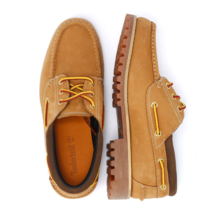 Timberland Authentic Zapatos De Cuero Marrones Con Cordones Para Hombre.