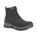 Muck Boots Apex Mid Zip Botas De Agua Marrón Oscuro De Goma.