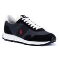 Ralph Lauren Trail 125 Zapatillas De Piel Para Hombre En Negro.