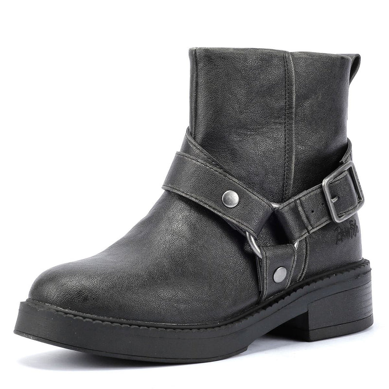 Blowfish Malibu Vella Botas Negras De Mujer