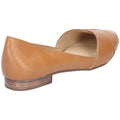 Hush Puppies Marley Ballerina Planos De Piel Para Mujer En Color Marrón Claro