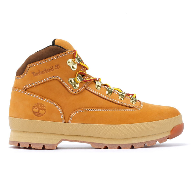 Timberland Euro Hiker Mid Lace Botas De Cuero Marrón Para Hombre