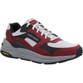 Skechers Global Jogger Zapatillas De Cuero Para Hombre En Color Burdeos.