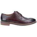 Hush Puppies Bryson Zapatos Brogues De Cuero Burdeos Para Hombre