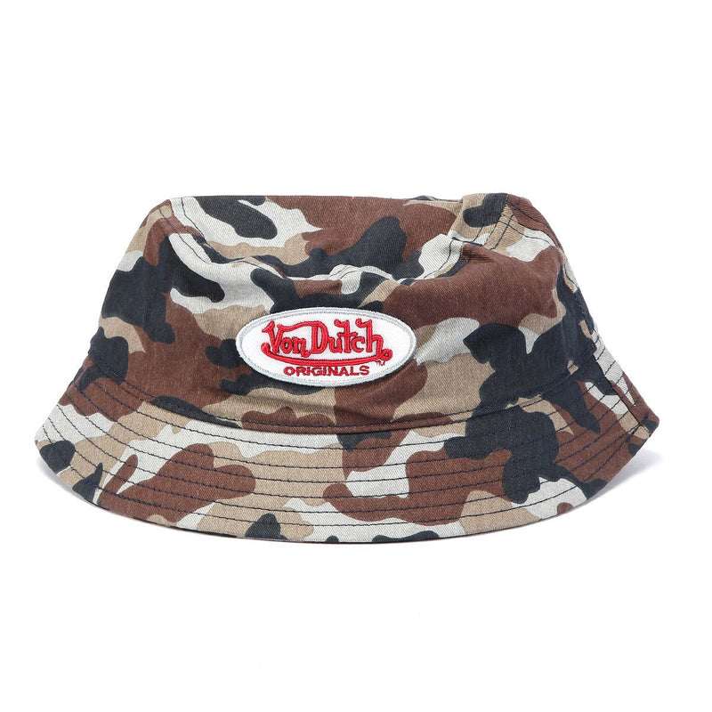 Von Dutch Phoenix Camo Gorros De Cubo De Algodón Marrón