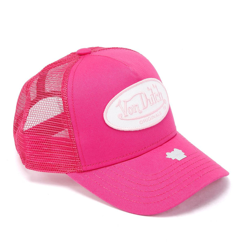 Von Dutch Trucker Boston Gorras Rosadas De Algodón