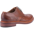 Cotswold Quenington Zapatos De Cuero Marrones Con Cordones Para Hombre.