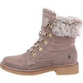 Hush Puppies Florence Botas De Cuero Para Mujer En Color Topo.