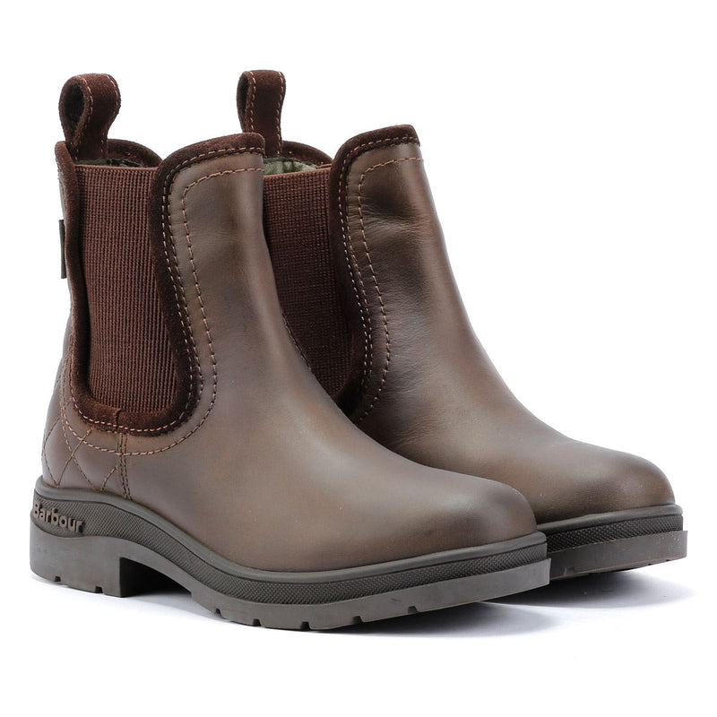 Barbour Birch Botas De Cuero Marrón Para Mujer