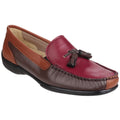 Cotswold Biddlestone Mocasines De Cuero Para Mujer En Color Castaño/Marrón Vino