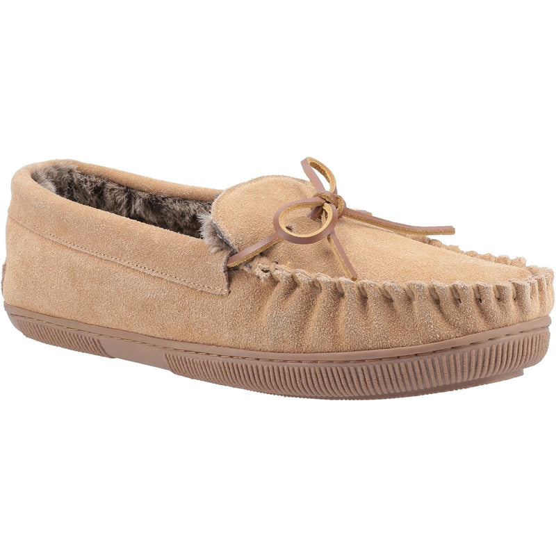 Hush Puppies Ace Zapatillas De Casa Para Hombre En Ante Color Beige.