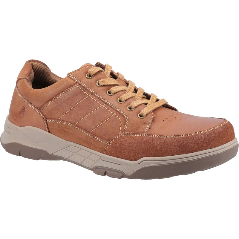 Hush Puppies Finley Zapatos De Cuero Para Hombre En Color Marrón Claro Con Cordones.