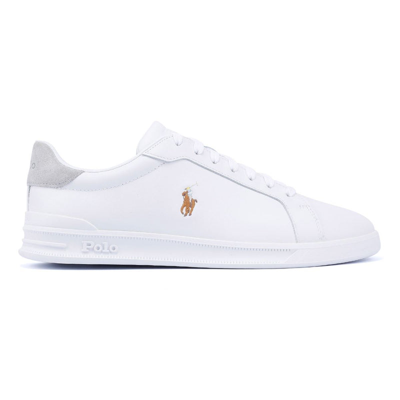 Ralph Lauren Heritage Court II Zapatillas Blancas De Cuero Para Hombre