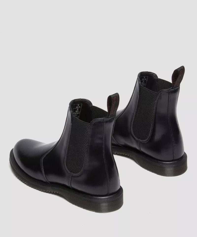 Dr. Martens Flora Chelsea Botas Negras De Cuero Para Mujer.