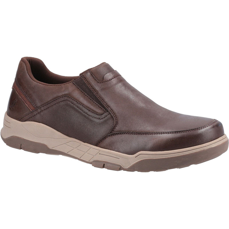 Hush Puppies Fletcher Mocasines De Cuero Para Hombre En Color Café.