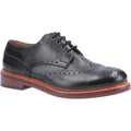 Cotswold Quenington Zapatos De Hombre Negros De Cuero Con Cordones.