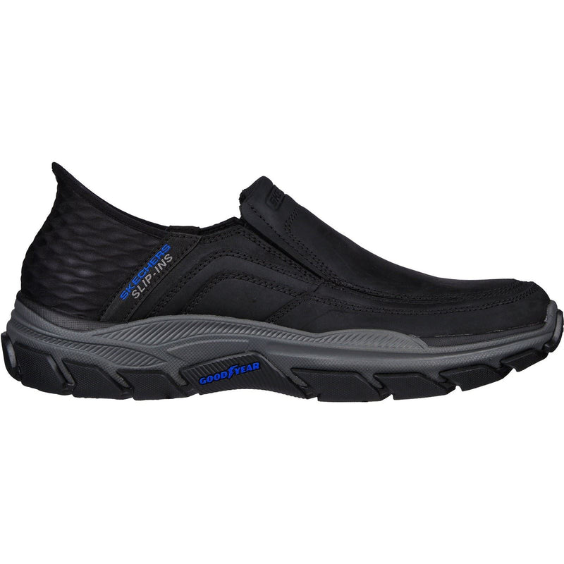 Skechers Respected Elgin Zapatos Mocasines De Cuero Para Hombre En Color Negro.