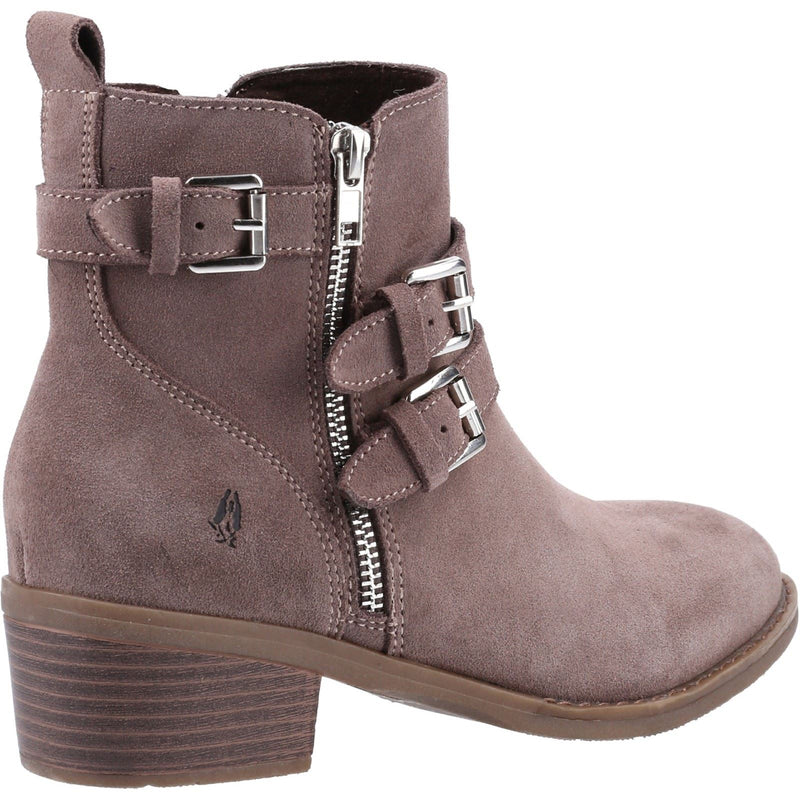 Hush Puppies Jenna Botas De Cuero Para Mujer En Color Topo.