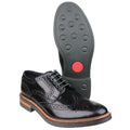 Base London Woburn Zapatos Negros Brogues De Cuero Para Hombre