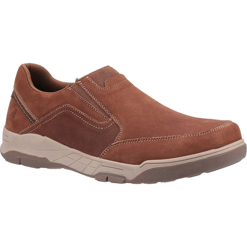 Hush Puppies Fletcher Mocasines De Cuero Para Hombre En Color Beige.