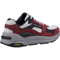 Skechers Global Jogger Zapatillas De Cuero Para Hombre En Color Burdeos.