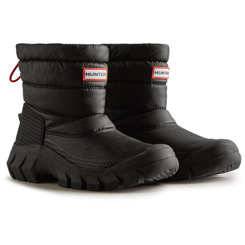 Hunter Intrepid Botas De Agua Negras De Nailon Para Mujer