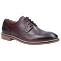 Hush Puppies Bryson Zapatos Brogues De Cuero Burdeos Para Hombre