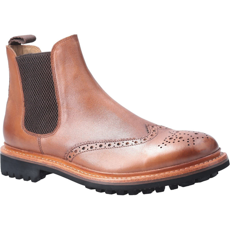 Cotswold Siddington Commando Botas De Cuero Marrón Para Hombre