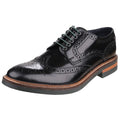 Base London Woburn Zapatos Negros Brogues De Cuero Para Hombre