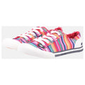 Rocket Dog Jazzin Eden Stripe Zapatillas De Mujer De Algodón Rojas Multi