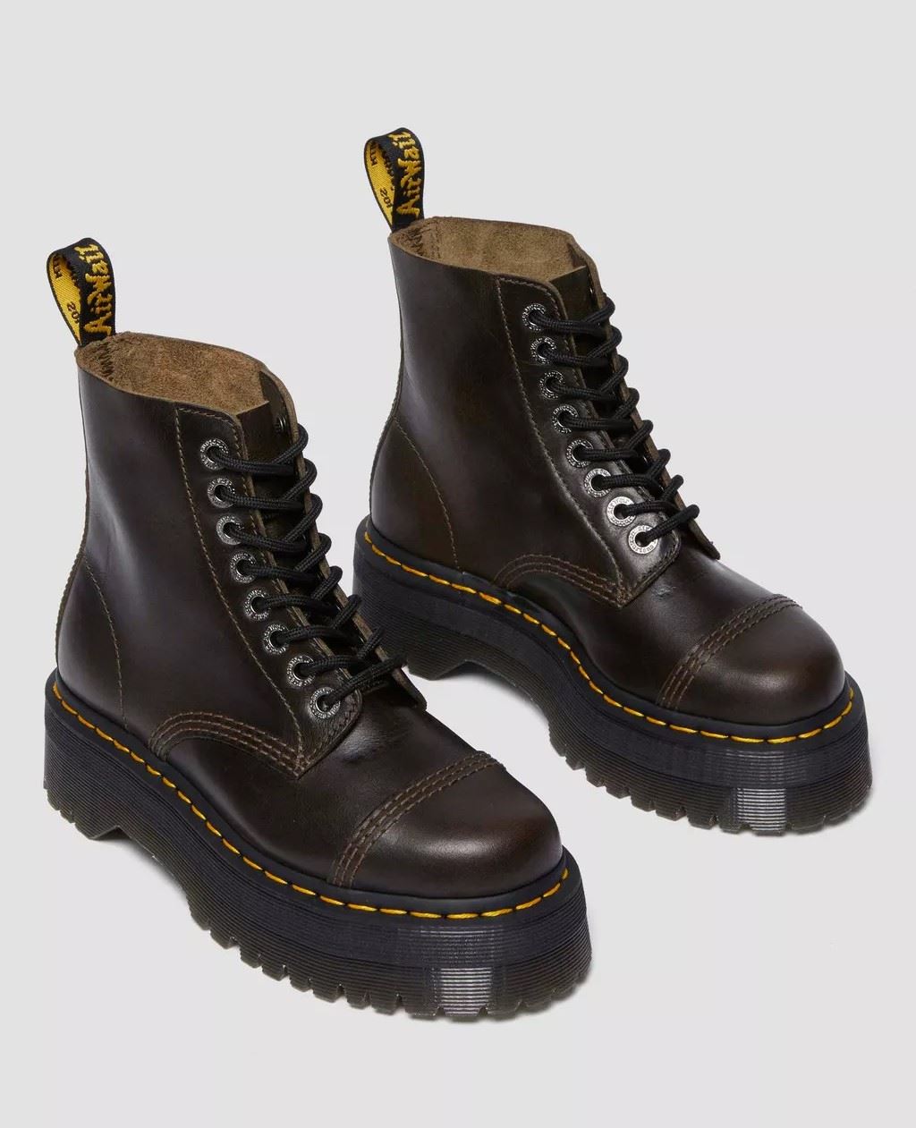 Dr. Martens Sinclair Botas Marrones De Piel Para Mujer