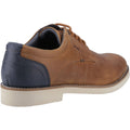 Pod Hampton Zapatos De Cuero Marrones Con Cordones Para Hombre.