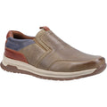 Hush Puppies Cole Mocasines De Cuero Para Hombre En Mezcla De Cuero Color Caqui/Marino/Beige.