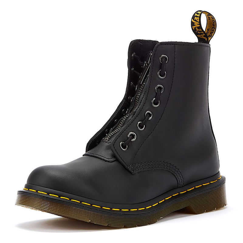 Dr. Martens 1460 Botas Negras Con Cremallera Frontal Pascal