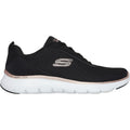 Skechers Flex Appeal 5.0 Uptake Zapatillas De Mujer Negras/Oro Rosa De Tela