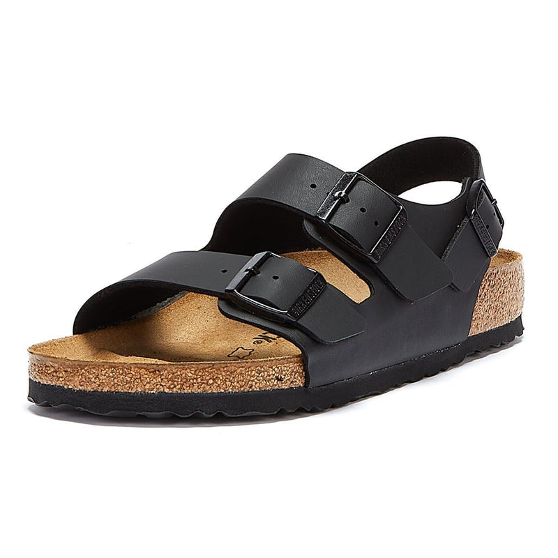 Birkenstock Sandalias Negras Milano Birko Flor