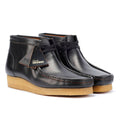 Clarks Originals Wallabee Botas Negras De Cuero Para Hombre.