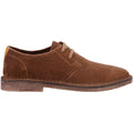 Hush Puppies Scout Zapatos De Ante Para Hombre En Color Beige Con Cordones.