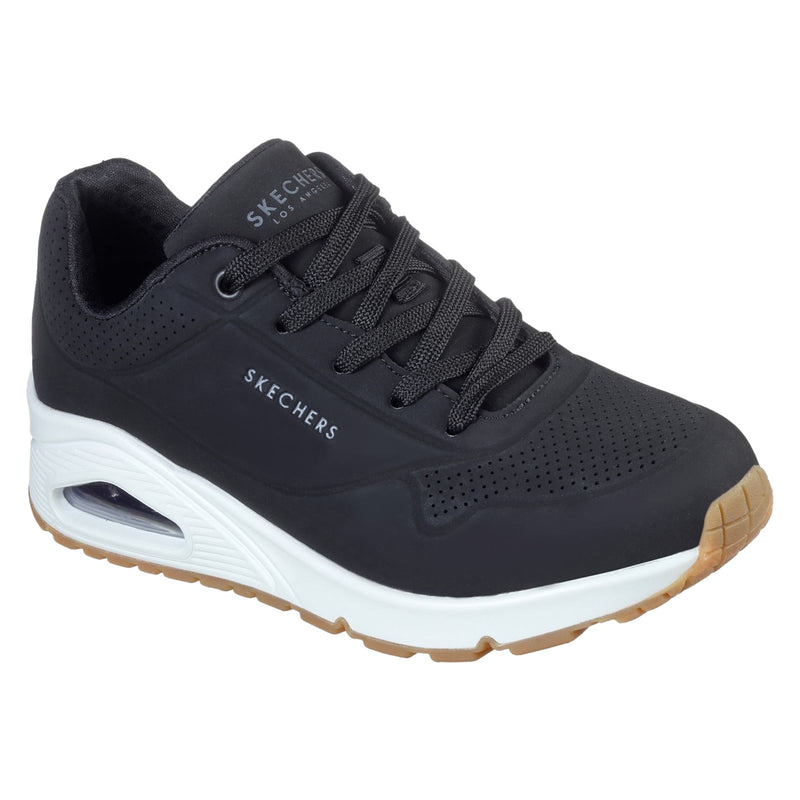 Skechers Uno Stand On Air Zapatillas De Mujer Negras De Poliuretano.