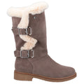 Hush Puppies Megan Botas De Ante Gris Para Mujer