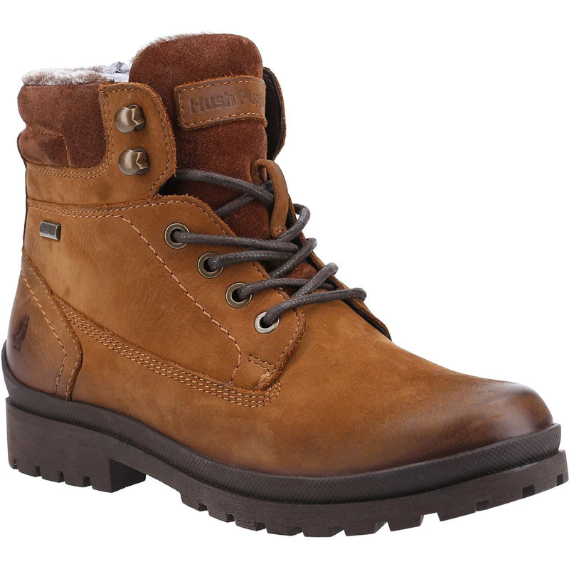 Hush Puppies Annay Botas De Cuero Para Mujer En Color Camel