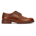 Ben Sherman Archie Brogue Zapatos De Cuero Marrones Con Cordones Para Hombre.