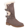 Hush Puppies Megan Botas De Ante Gris Para Mujer