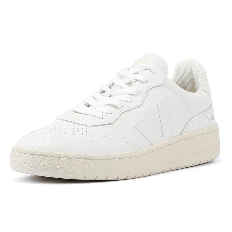 Veja V-90 Zapatillas Blancas De Cuero Para Hombres