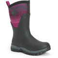 Muck Boots Arctic Sport Mid Botas De Agua Negras/Magenta De Goma.