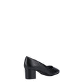 Hush Puppies Anna Tacones Negros De Cuero Para Mujeres