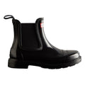 Hunter Commando Gloss Botas De Agua Negras Para Mujer