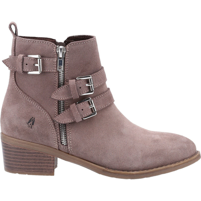 Hush Puppies Jenna Botas De Cuero Para Mujer En Color Topo.